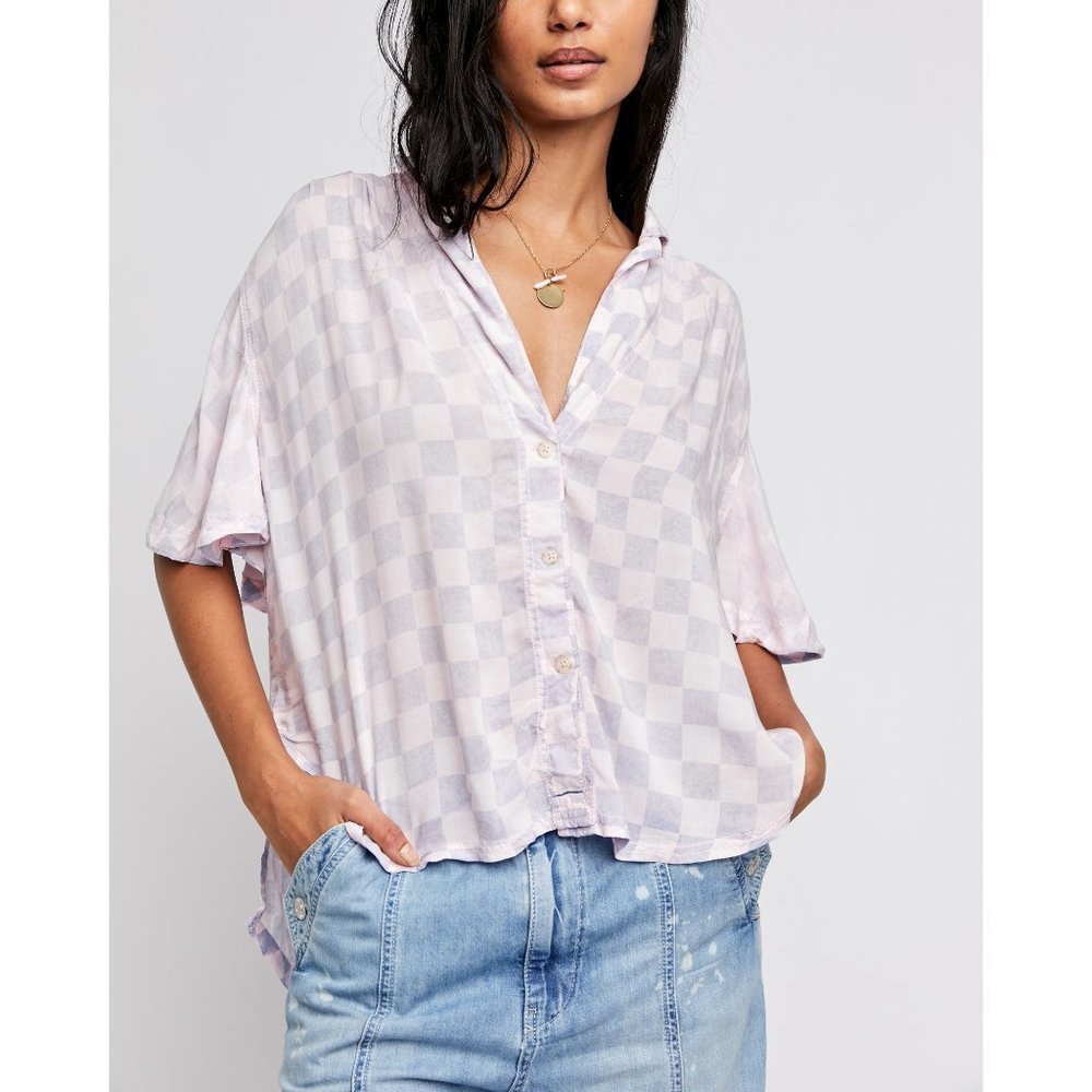 NWT Free People Easy Livin Top / Cotton Candy